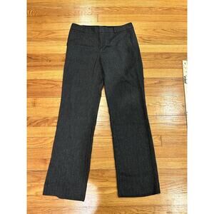 Banana Republic Women's 6 Petite Black Speckled Design Pockets Dress Pant Comfy